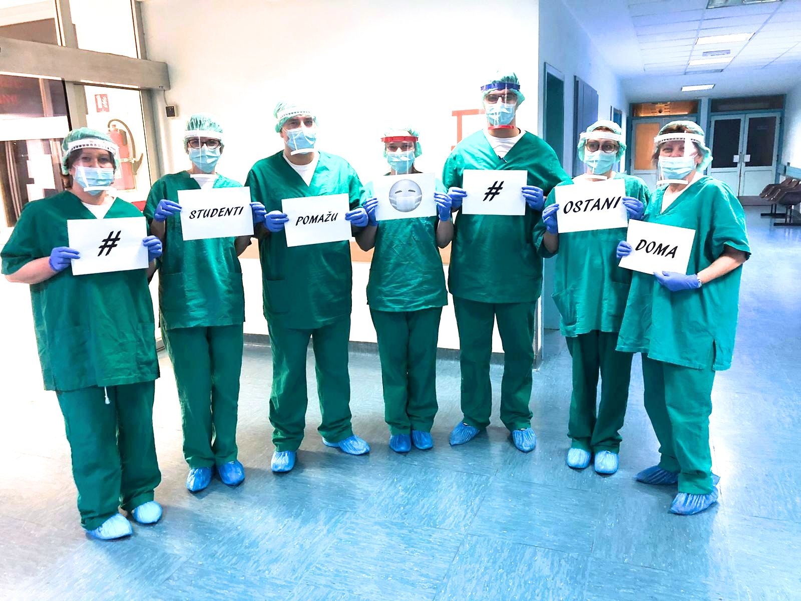 Viziri koje su studenti isprintali za medicinsko osoblje na području Zagreba