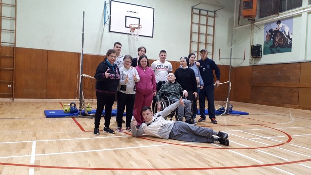 Goalball tim Ekonomske &scaron;kole Braća Radić iz Đakova