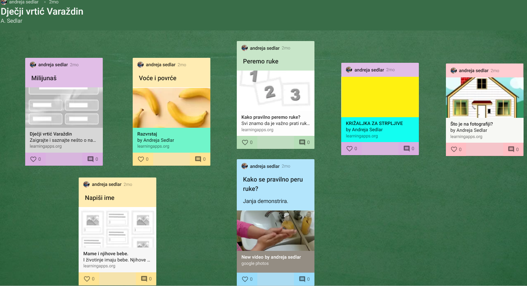 Fotografija zadataka za djecu