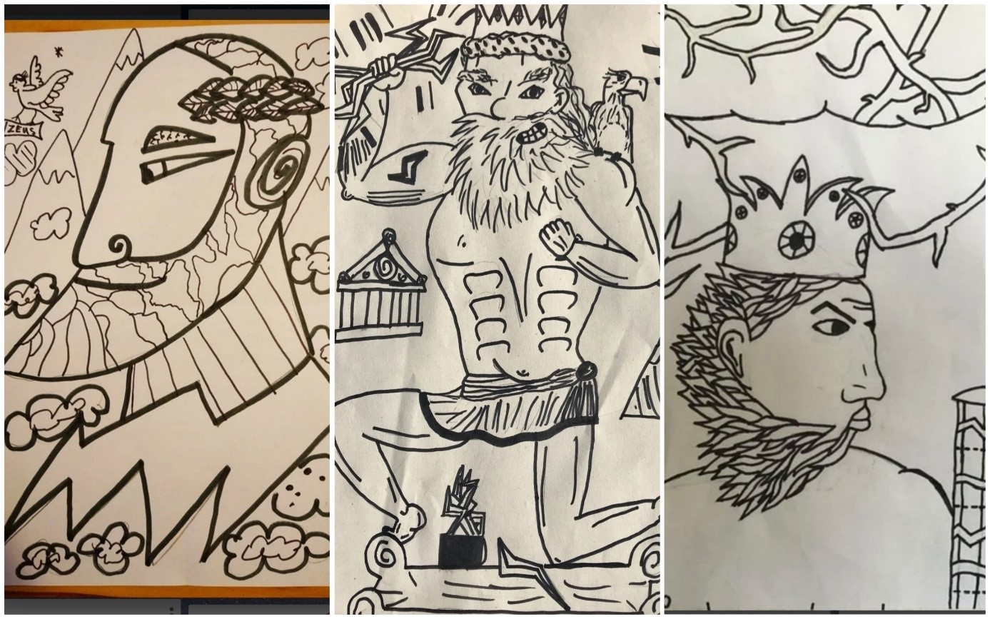 Crteži Zeusa učenika O&Scaron; Ivana Gundulića u Zagrebu