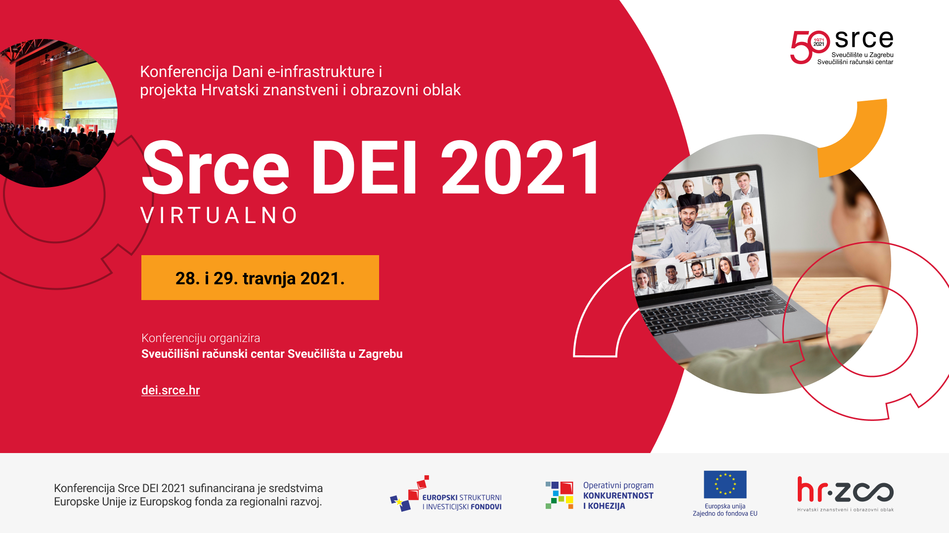 Digitalizacija Erasmusa u Hrvatskoj na videokonferenciji “Dani e infrastrukture – Srce DEI 2021.” - Slika 1