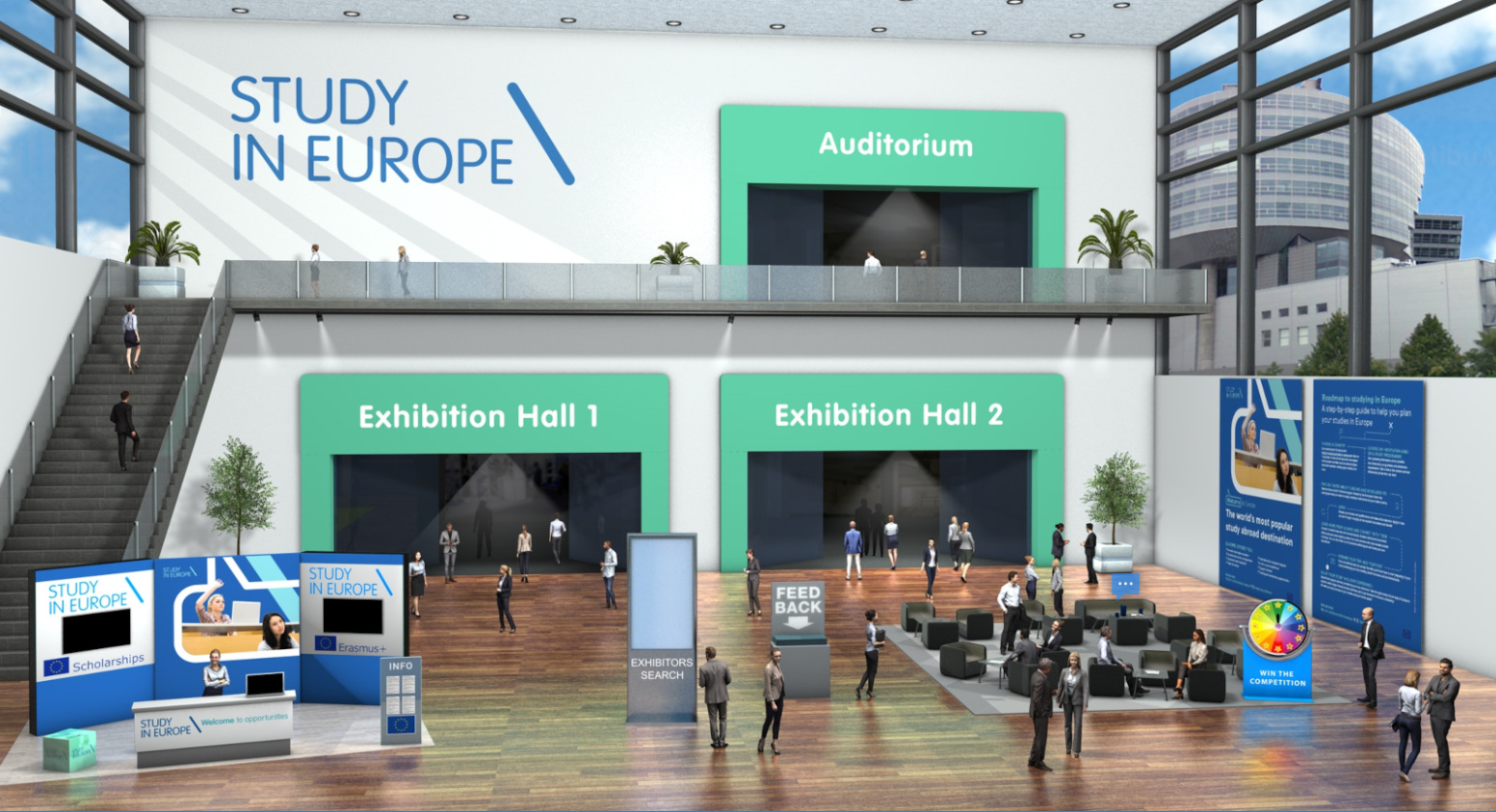 Prizor s virtualnog sajma Study in Europe