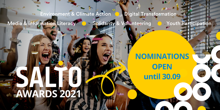 Otvorene su prijave za SALTO Awards 2021 -  nagrade za inspirativne i kvalitetne projekte u području mladih - Slika 1